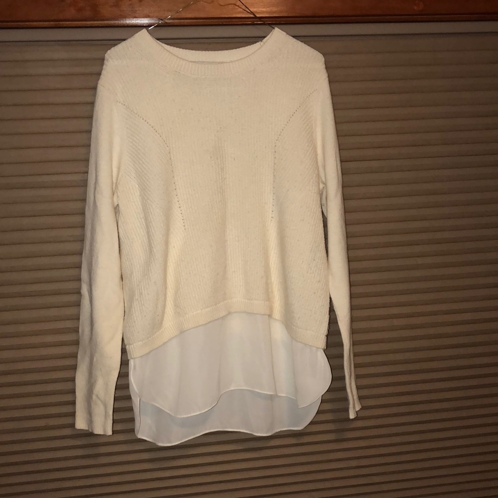 Ann Taylor white sweater